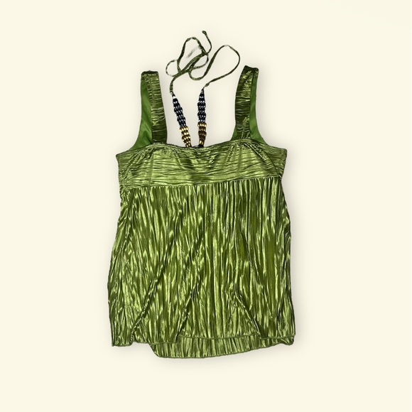 Y2K halter green top - Picture 3 of 3